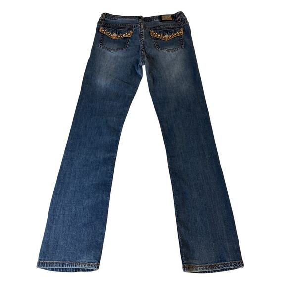Iron Horse Jeans Women's Sz 8 Western Bootcut Studded Flap Pockets Medium Y2K - Picture 5 of 5